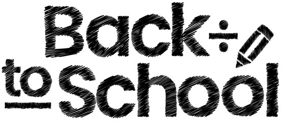 Back To School Text Vector