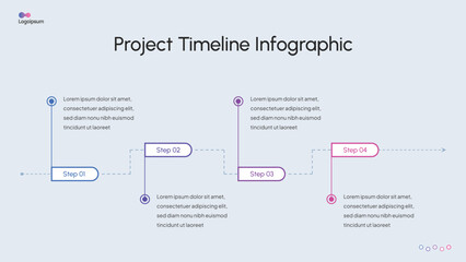 Modern Timeline & Step Infographic