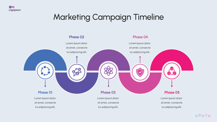 Modern Timeline & Step Infographic