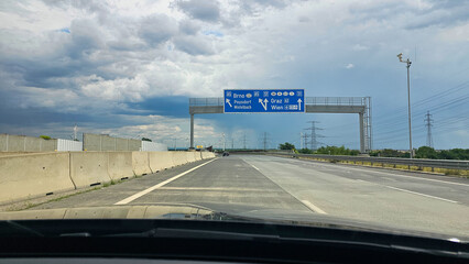 Unterwegs auf der Autobahn 