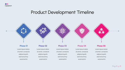 Modern Timeline & Step Infographic