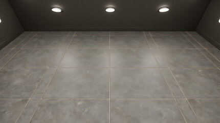Modern Gray Concrete Floor Tiles Seamless Design for Contemporary Interiors
