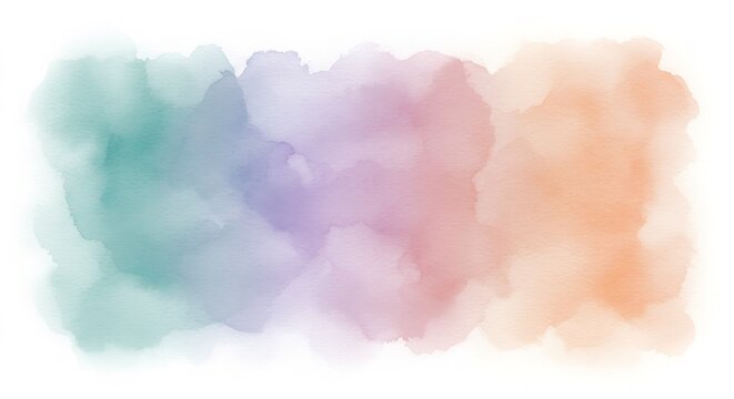 Aquarelle douce pastel d�licate fond aquarelle couleurs subtiles. AI Generated