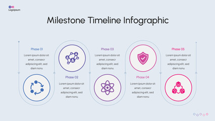 Modern Timeline & Step Infographic