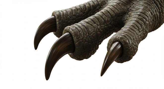 Griffe puissante dinosaure texture detaillee eclairage net. AI Generated