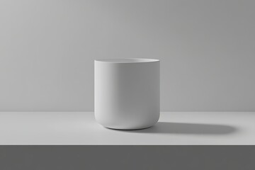 White Pot on Shelf