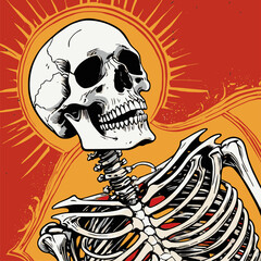 skull vector pattern for graphic design purposes