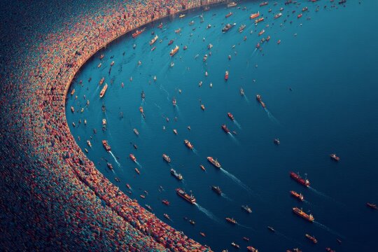 Congestion at the port: visualizing peak shipping challenges. Retail uncertainty. Anticipating challenges in the holiday shipping season. Digital forecasts. Market fluctuations.