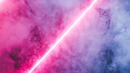 Neon pink and blue smoky marble background