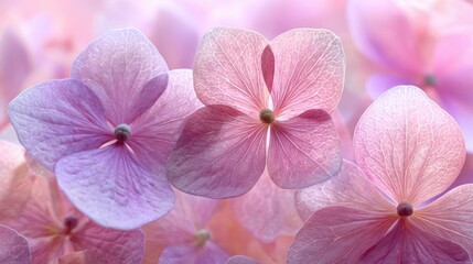 Obraz premium Close-up of delicate pink flower petals.