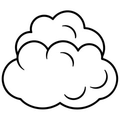 Cloud Bread line art vector