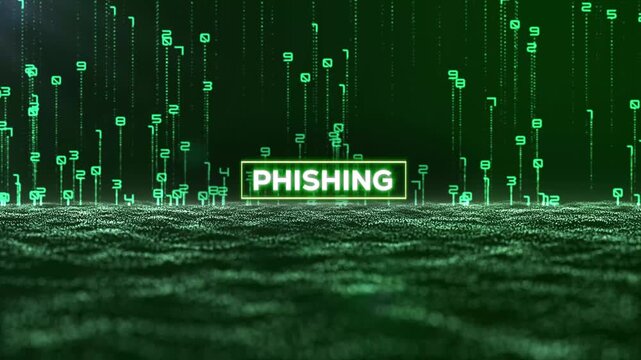 Matrix Binary Code and Phishing Word