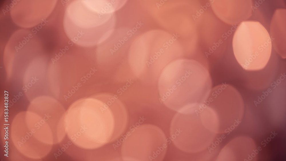 Poster out-of-focus abstract background with colorful bokeh lights in warm and cool shades