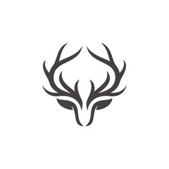 deer logo design template vector