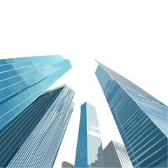 Skyscrapers Perspective View: A Modern Architectural Marvel