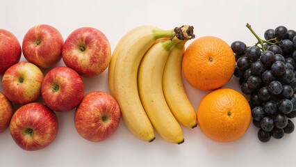 Fruits arranged side by side