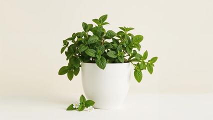 Newly Prepared Mint for Cooking