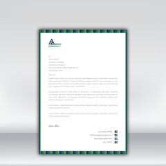 Letterhead design template for business. Simple and fist class letterhead design. Print for ready free download.	