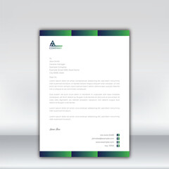 Letterhead design template for business. Simple and fist class letterhead design. Print for ready free download.	