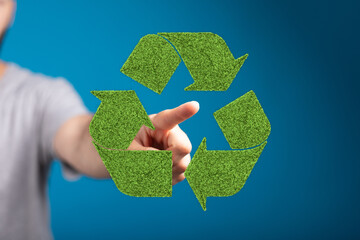 Eco-friendly recycling concept.  Sustainable practices image.