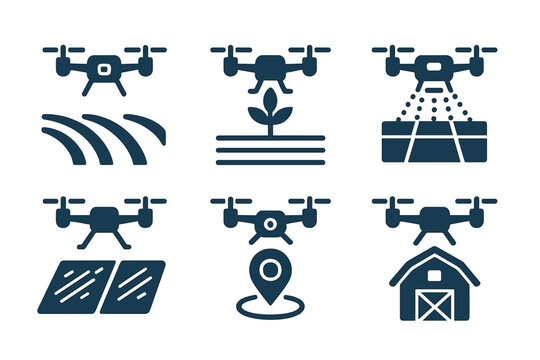 Drones used in agriculture for crop monitoring and precision farming techniques