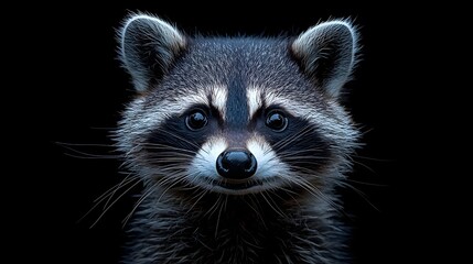 Curious and Playful Raccoon Portrait