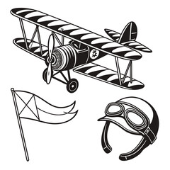 vector illustration of airplane