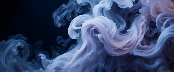 Fototapeta premium smoke on black background