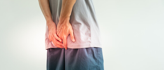 abdominal and hemorrhoids, pain, stomachache, intestine, pain, health care, constipation,...