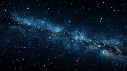 Breathtaking galaxy view with countless stars and nebulae in the night sky for science projects