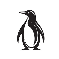 Minimalist penguin icon
