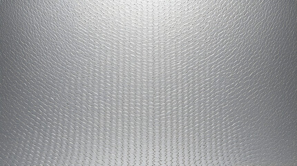 Abstract silver background with a fine metallic grid pattern, creating a textured surface that curves gently and catches the light.