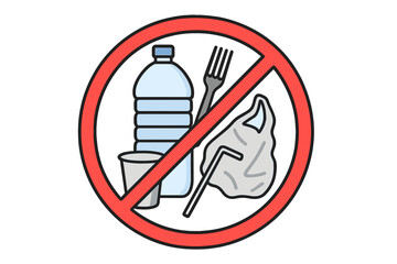 Stop using single-use plastics to protect the environment and create a sustainable future for our planet