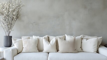 Modern living room with neutral tones