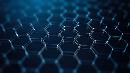 Obraz premium Abstract technology or medical background with hexagons shape pattern