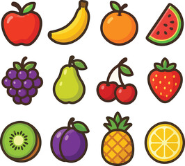 Assorted Fruits: A colorful assortment of fresh fruits, a visual feast that will make you feel refreshed and your day better. These delicious ingredients are presented in a visually appealing manner.