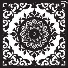 Mandala Lotus Flower Laser Cut Design