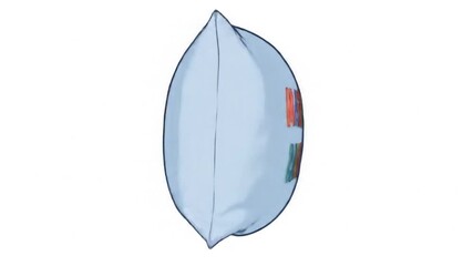 Pillow with Dream Deals Message on White Background