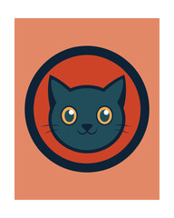 Feline face circle