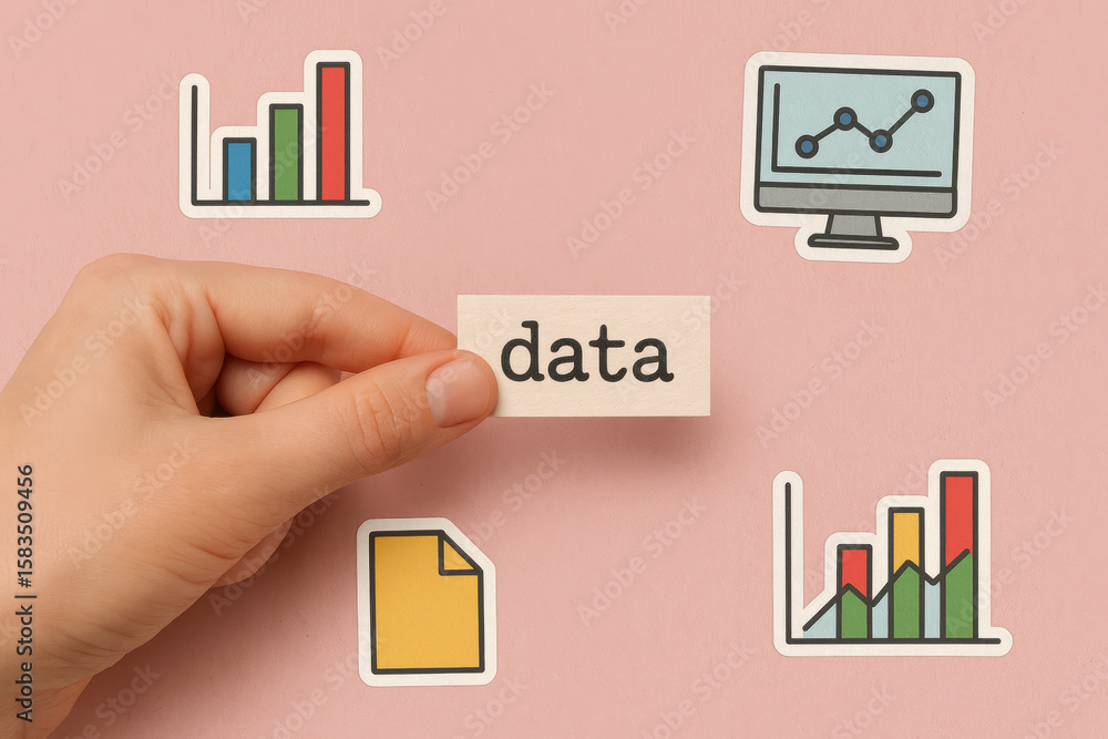 Aufkleber a concept data-driven analysis and visualization supports informed business decisions and strategic 