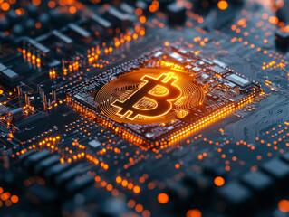 Communication technology for internet business. on earth cryptocurrency and blockchain