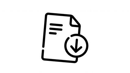 document download icon animated