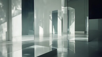 Modern, minimalist, bright space