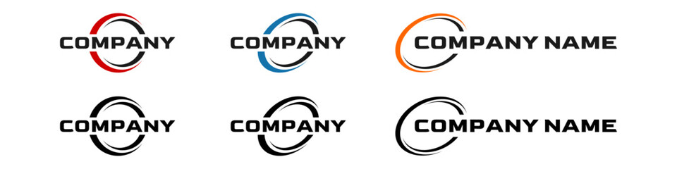 generic circle logo design, editable icon, generic icon for your company


