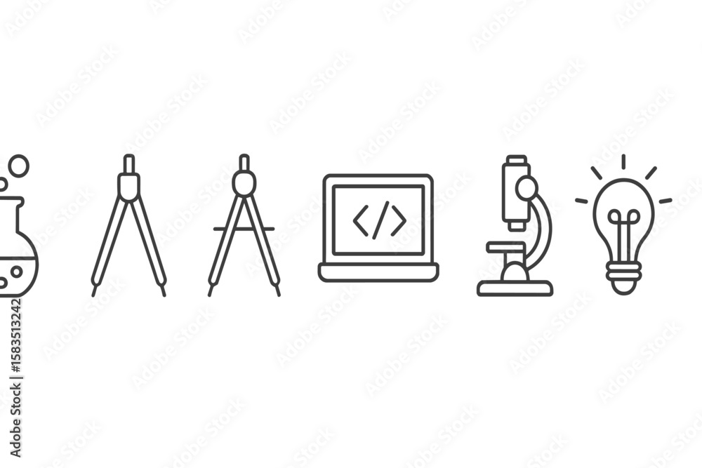 Poster exploring creativity and innovation through science, engineering, and technology tools in modern lea