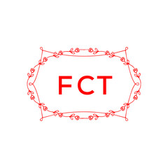 FCT Letter Initial Logo Design Template Vector Illustration