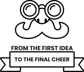 A man with glasses and a mustache is the main focus of the image