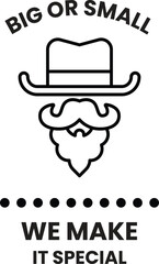 A man with a mustache and a cowboy hat