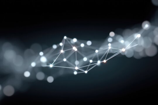 minimalist pulsating dot network evoking invisible energy webs on solid charcoal background