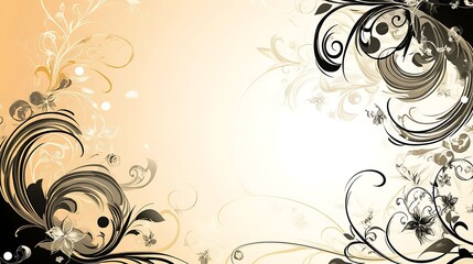 Ornate floral design on a soft background